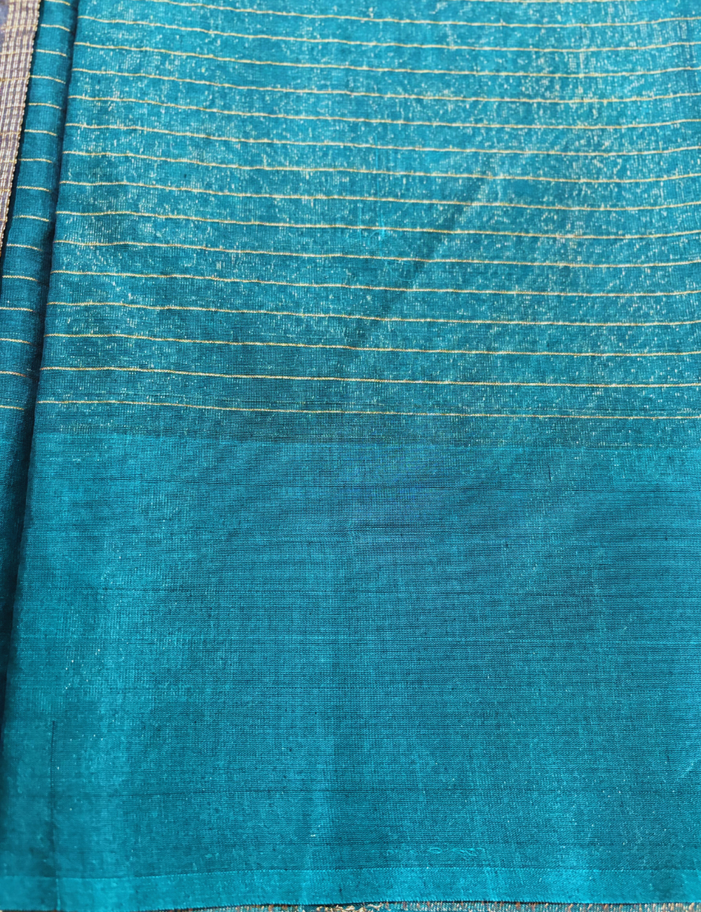 Grey & Green   Silk Cotton Saree