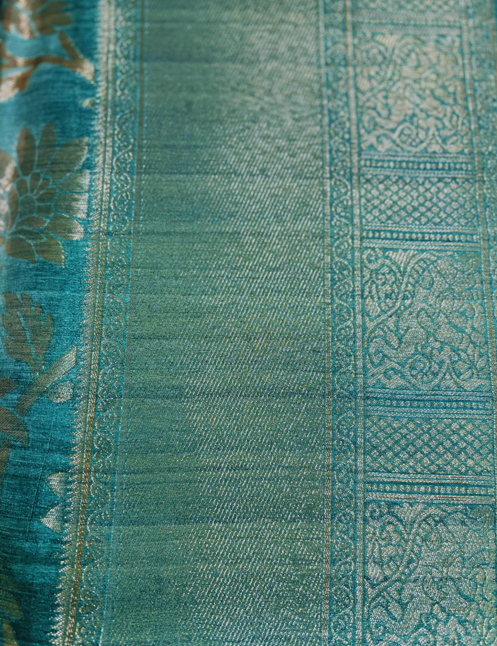 Green Banarasi Silk Saree