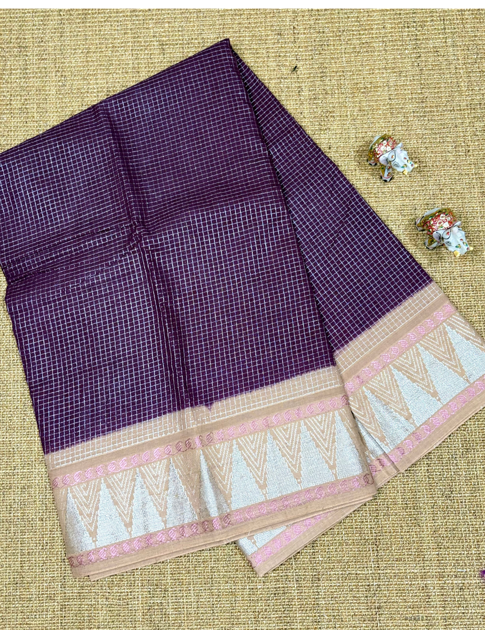 COFFEE BROWN COTTON SAREES