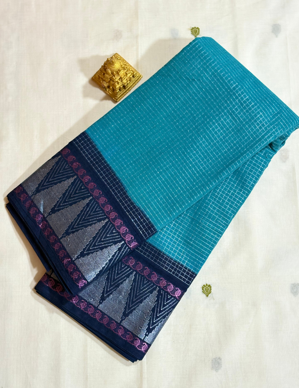 Light Blue COTTON SAREES
