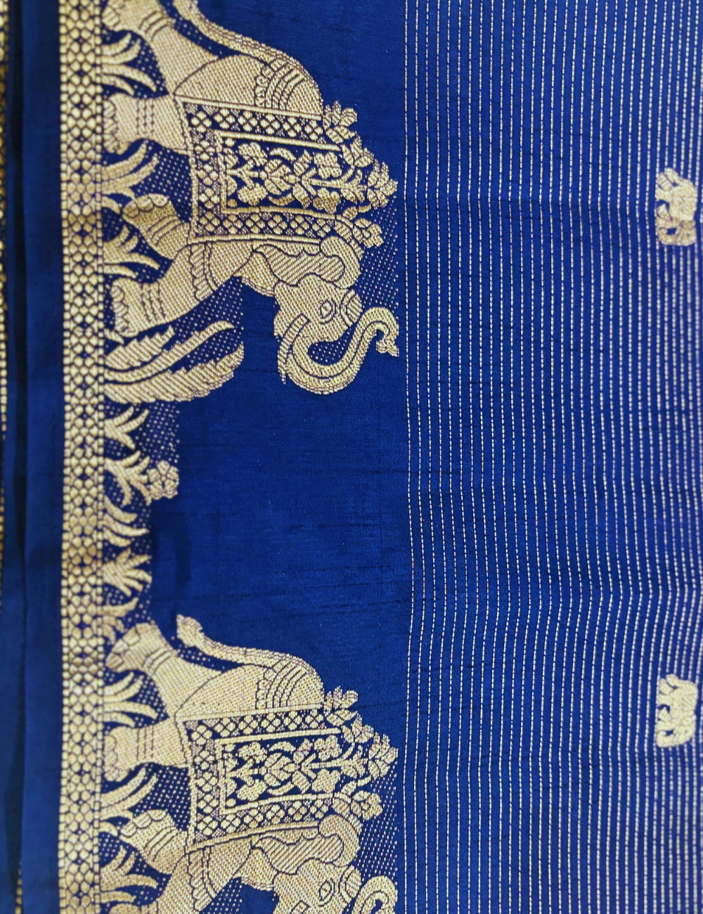 Royal Blue Handloom Saree