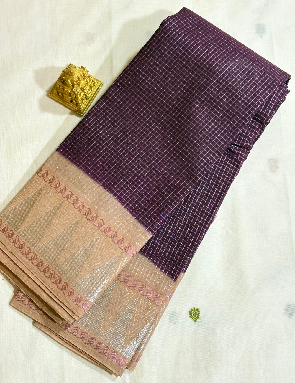 COFFEE BROWN COTTON SAREES