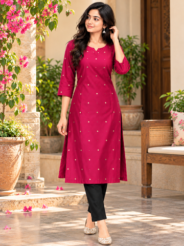 Pure Cotton Printed Kurti