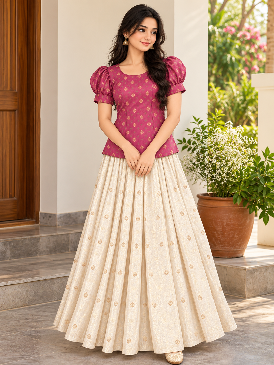 Elegant Ethnic Lehenga with Lining