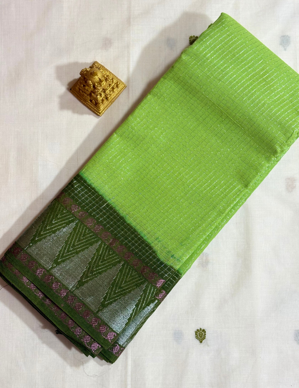 Green COTTON SAREES