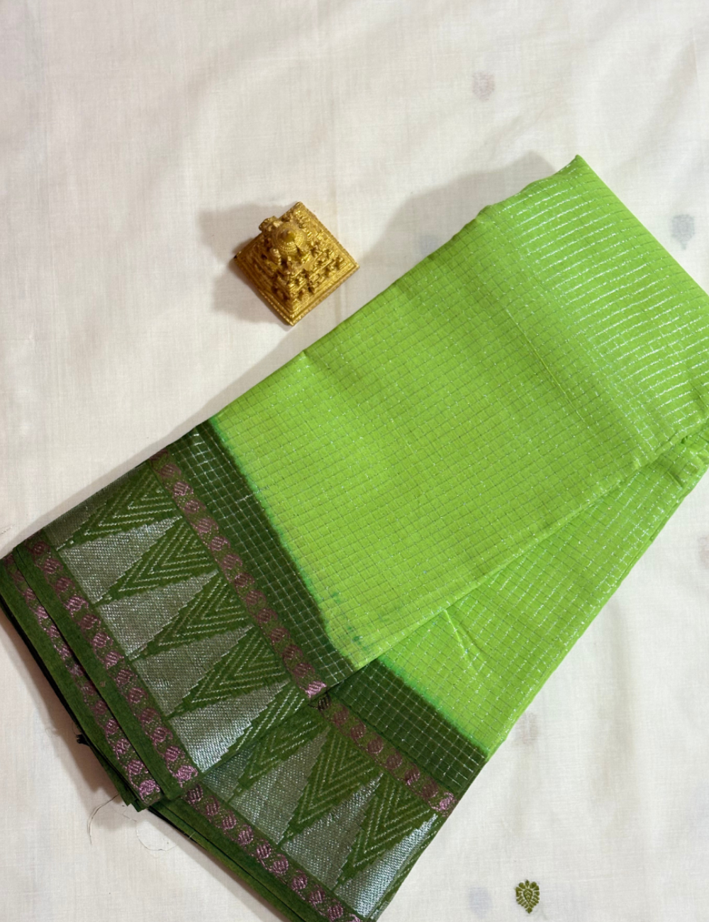 Green COTTON SAREES