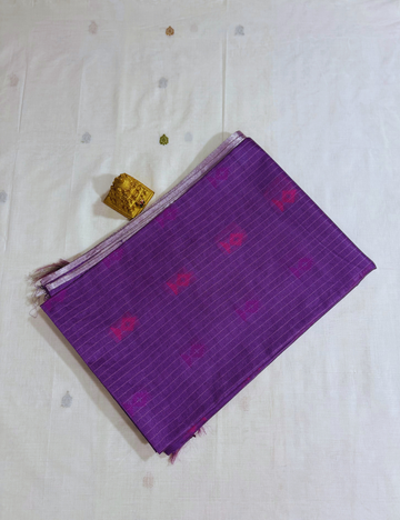 Purple IKAT Saree