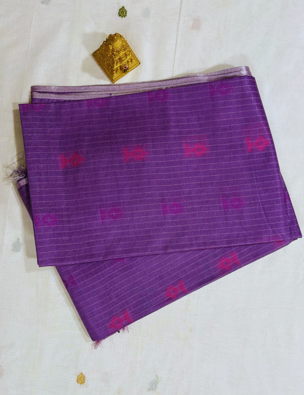 Purple IKAT Saree