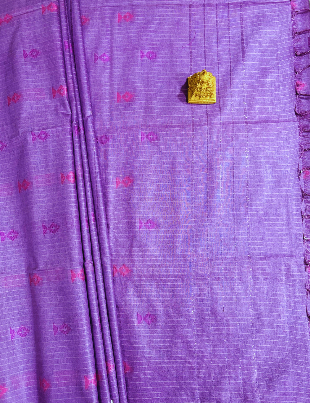 Purple IKAT Saree