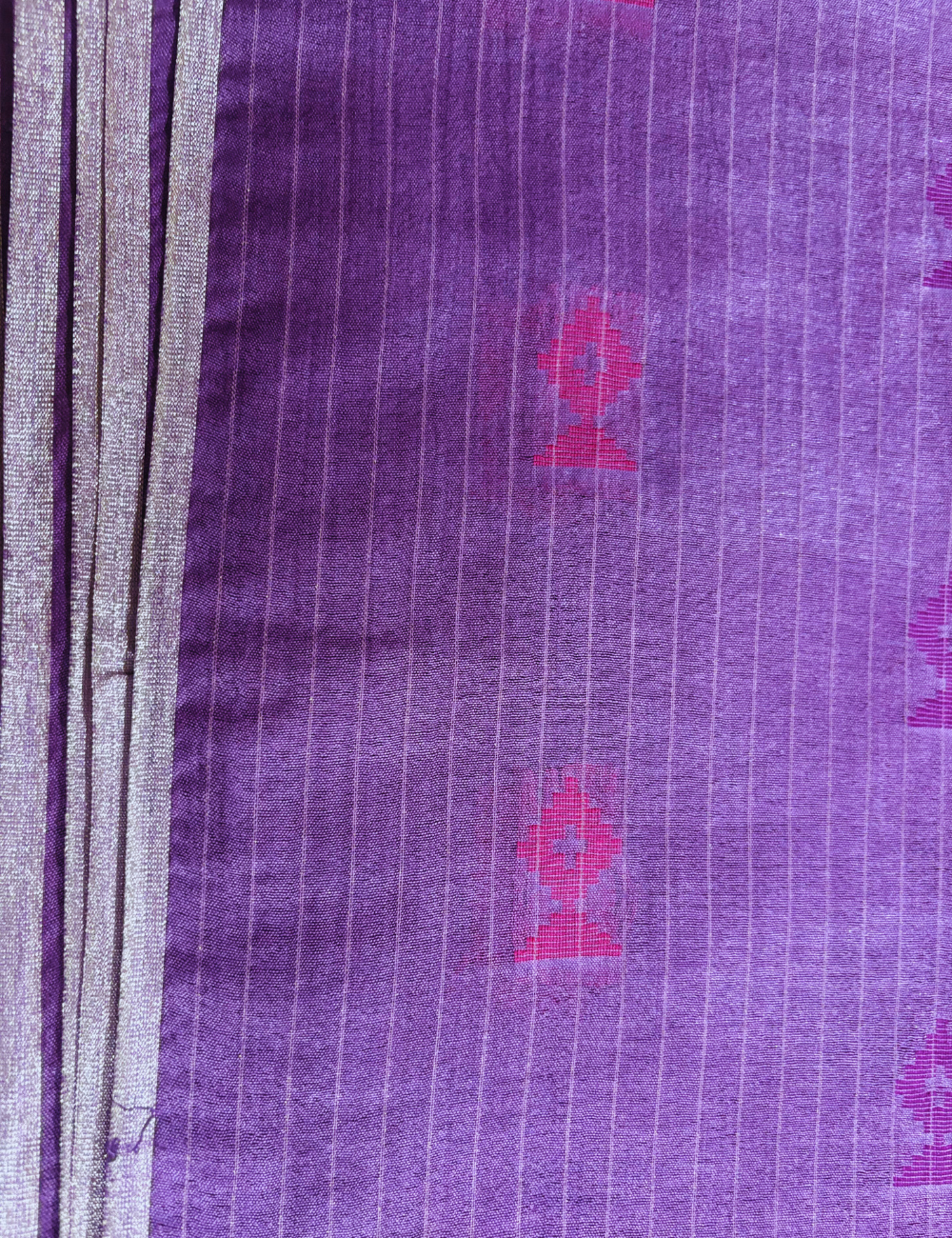 Purple IKAT Saree