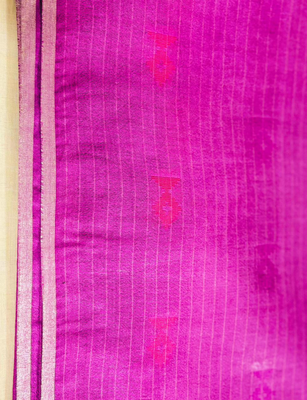 Pink IKAT Saree