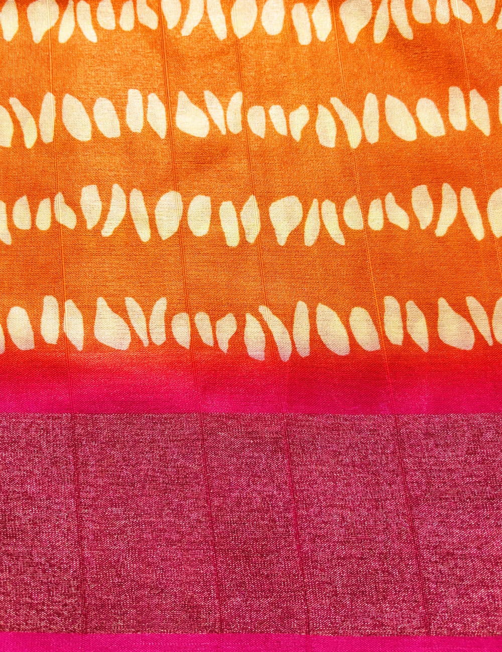 Pink Shibori  Print Tussar saree