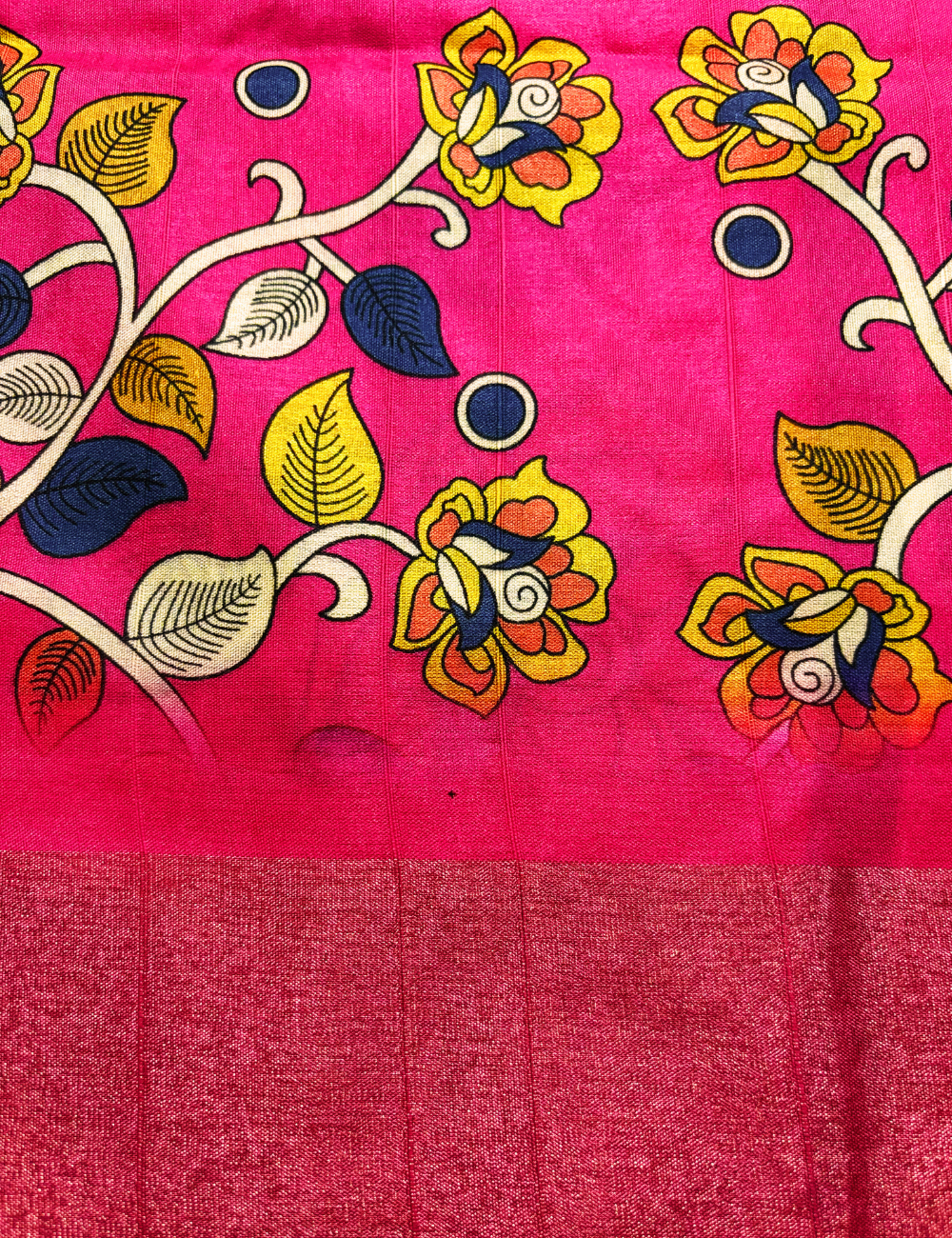 Pink Shibori  Print Tussar saree