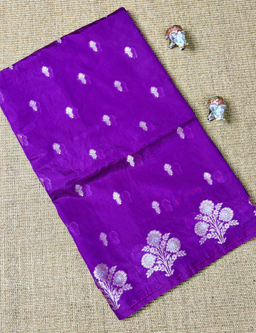 PURPLE Viscose Silk Saree