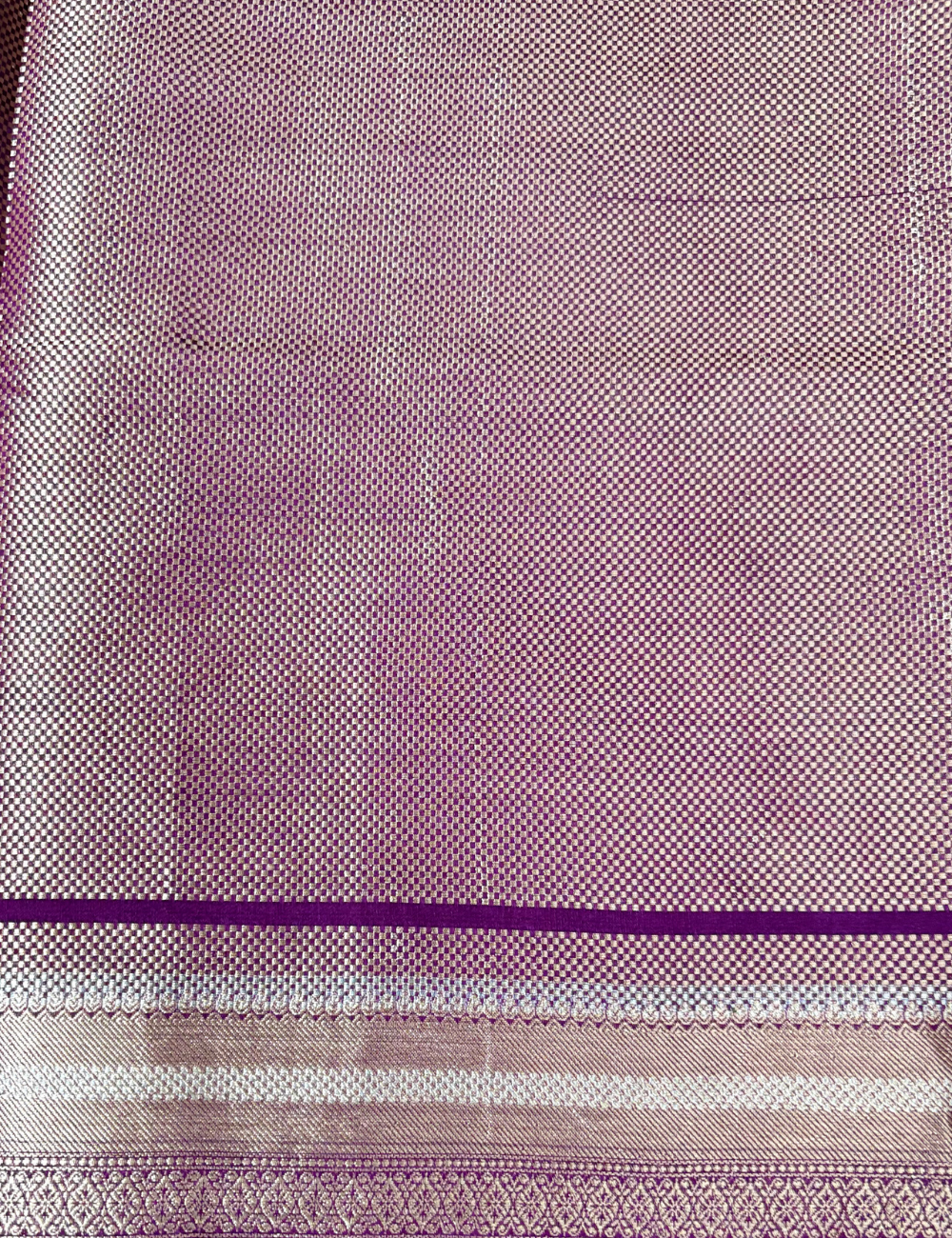 PURPLE Viscose Silk Saree