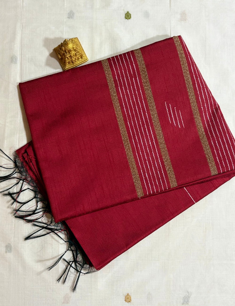 Red Raw Silk Saree