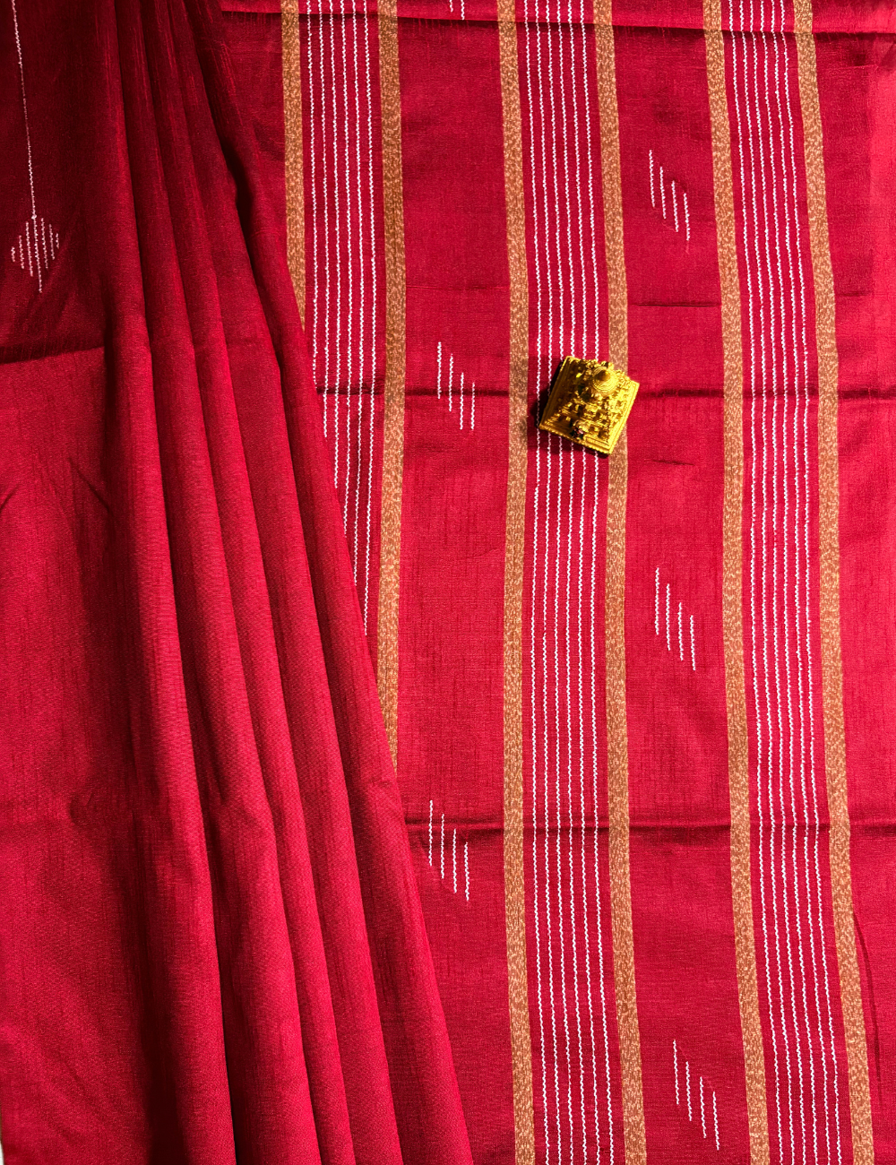 Red Raw Silk Saree