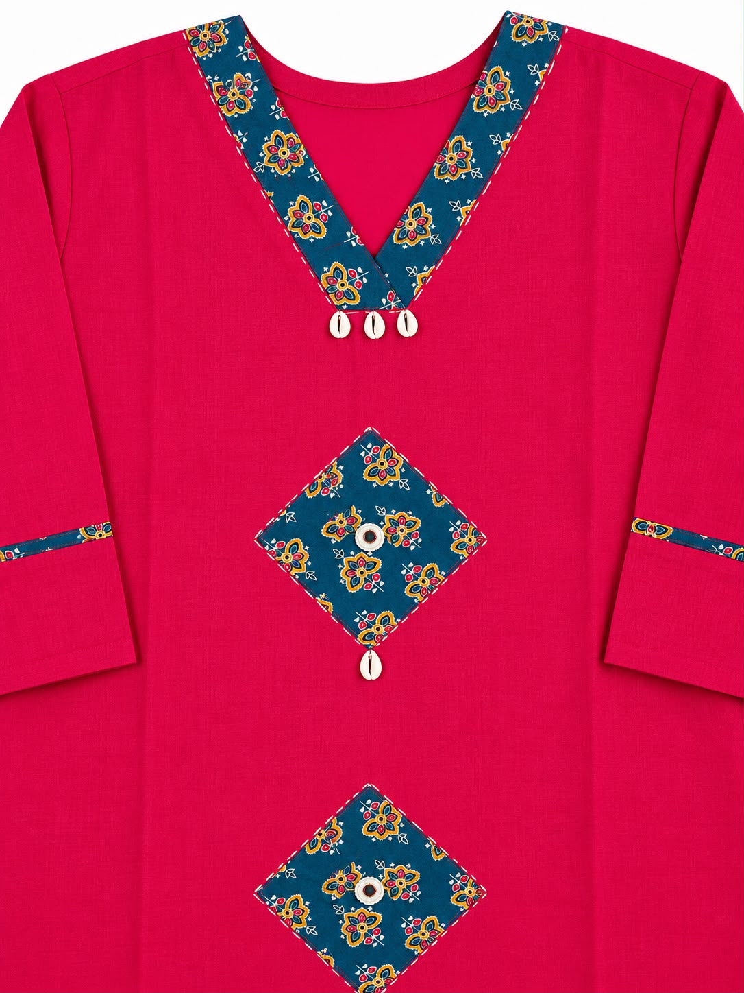 Pure Cotton Pink Kurta Pant Set with Lining