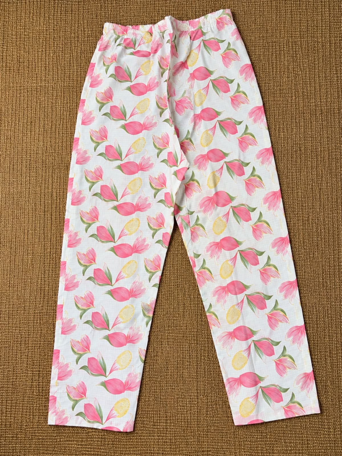 Elegant Floral Pure Cotton Kurta Set with Pants