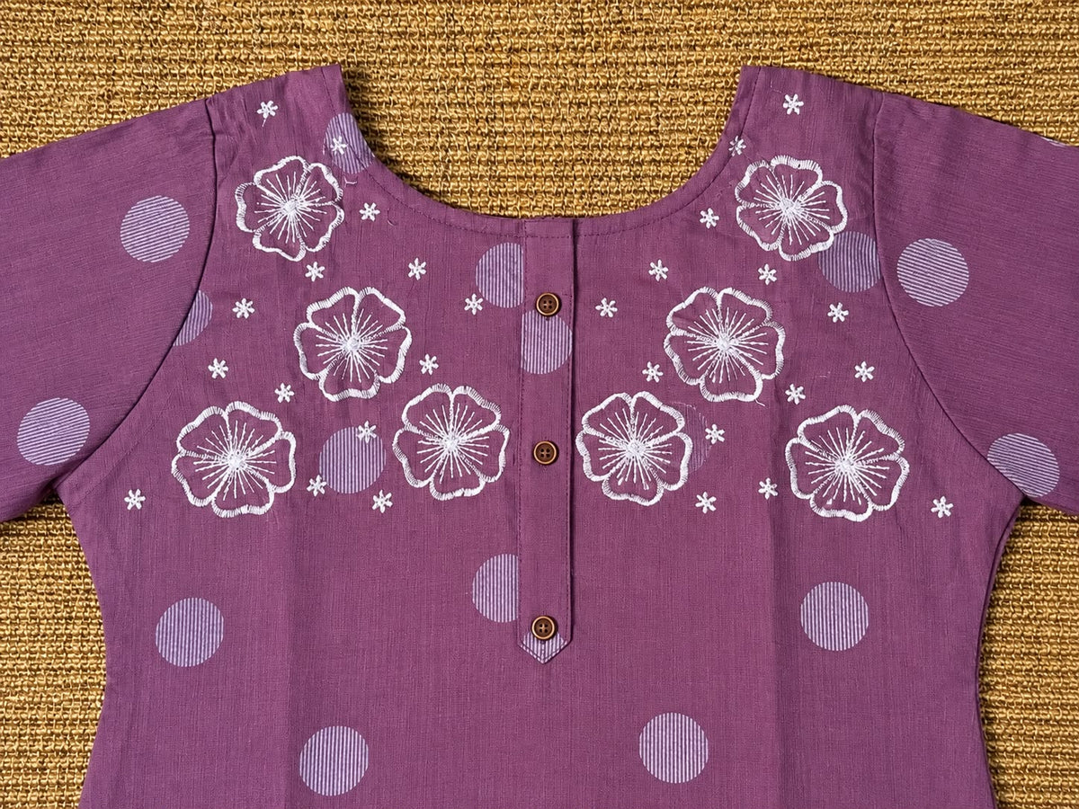 Elegant Pure Cotton Printed Kurta with Lining