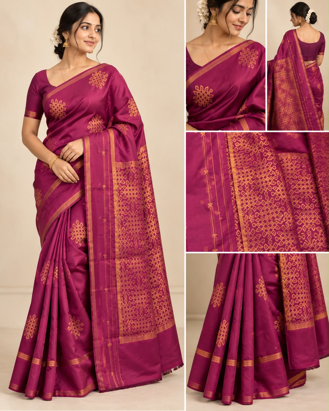 Kolam Silk Saree Set