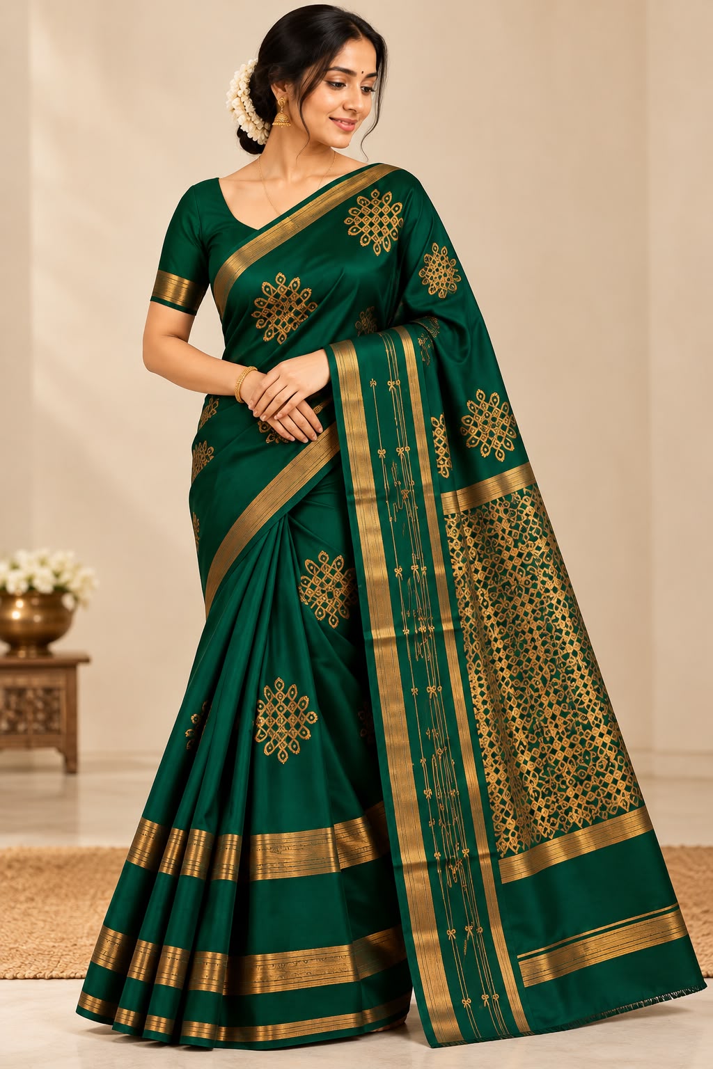 Kolam Silk Saree Set