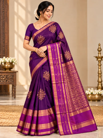 Kolam Silk Saree Set