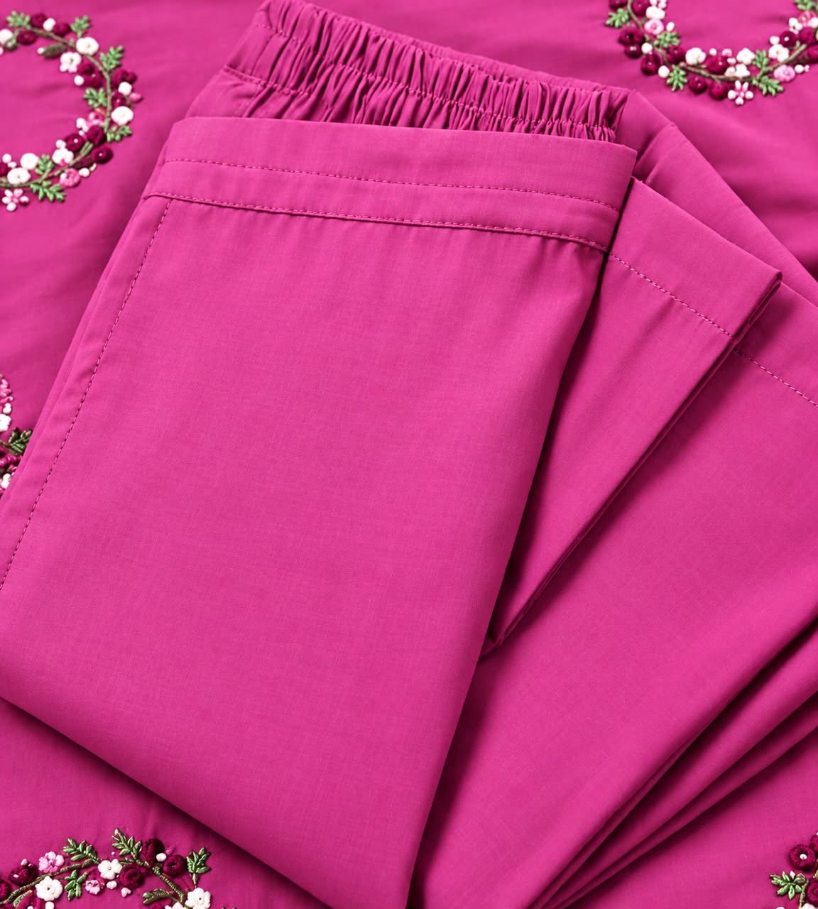 Pink Embroidered Co-Ord Set