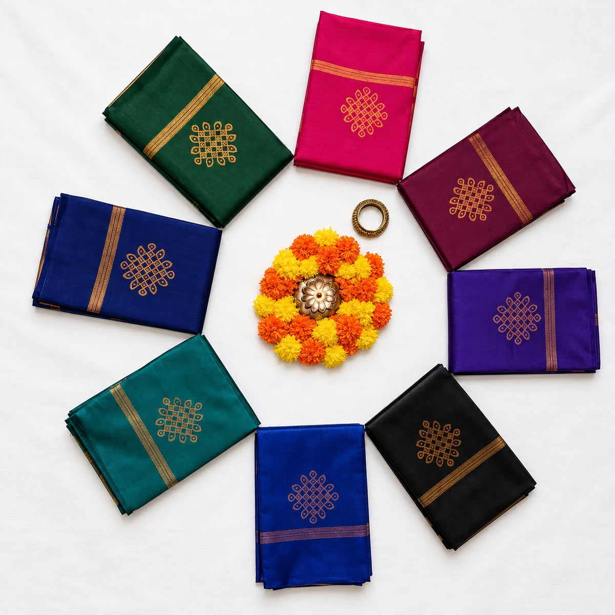 Kolam Silk Saree Set
