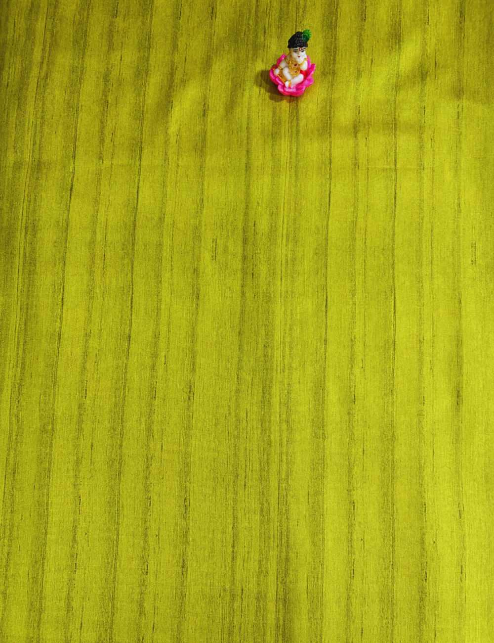 Art Inspired Lime Green  Madhubani Saree