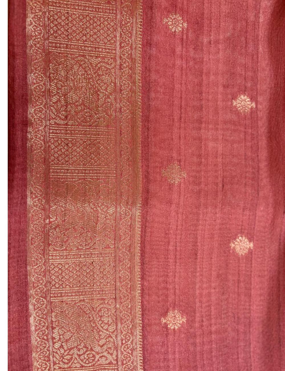 Antique Orange Banarasi Silk Saree