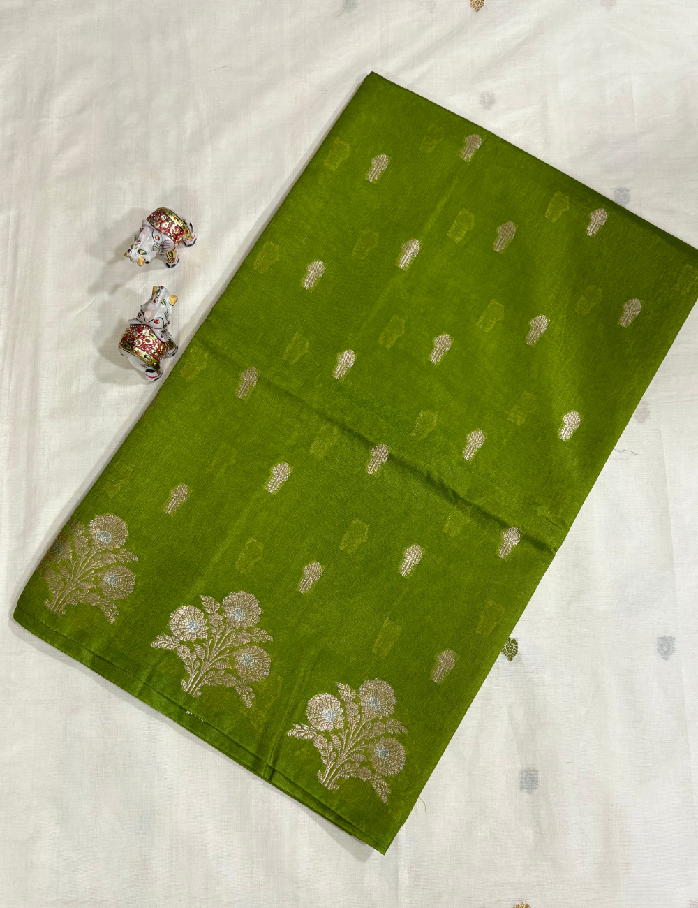 Green Viscose Silk Saree
