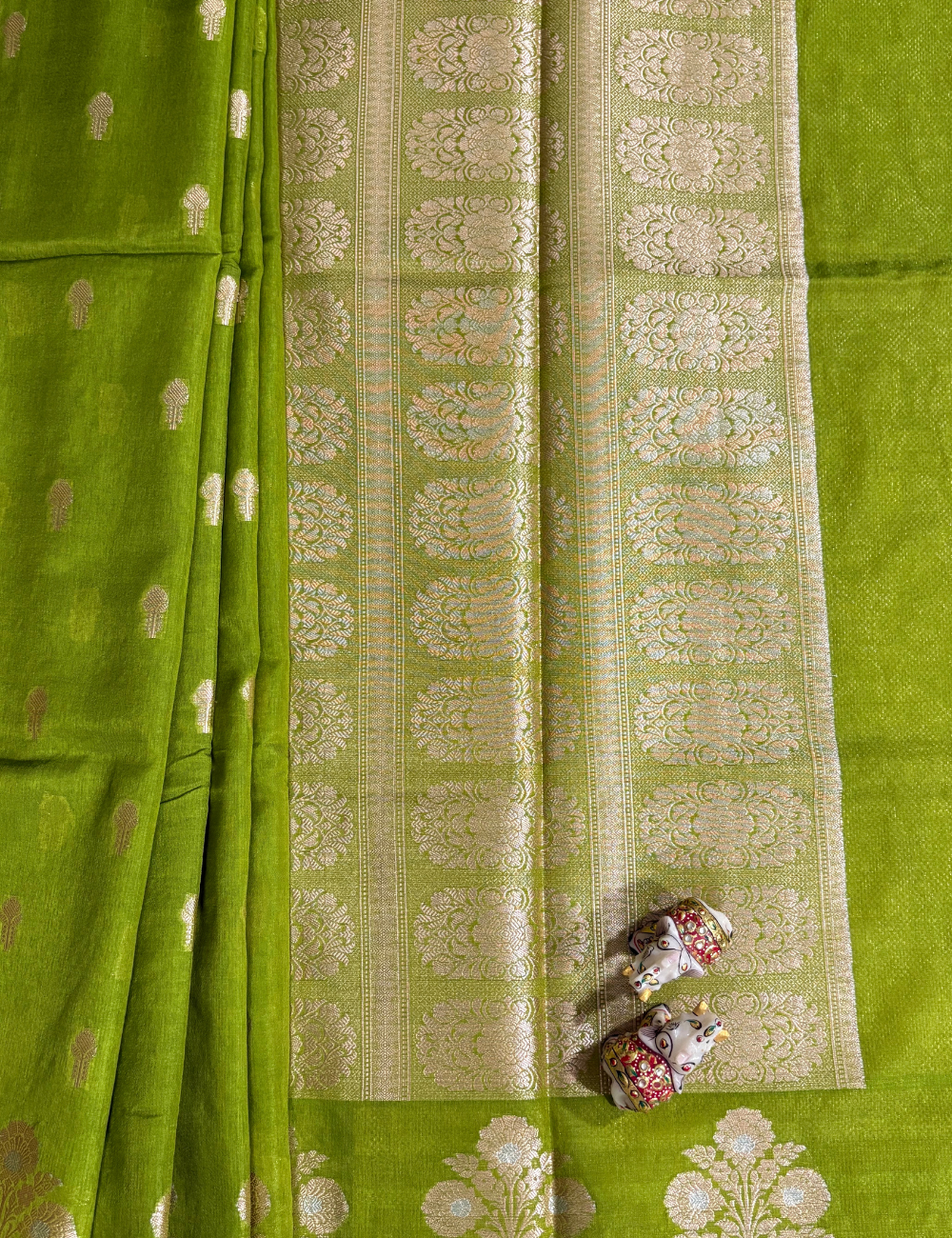 Green Viscose Silk Saree