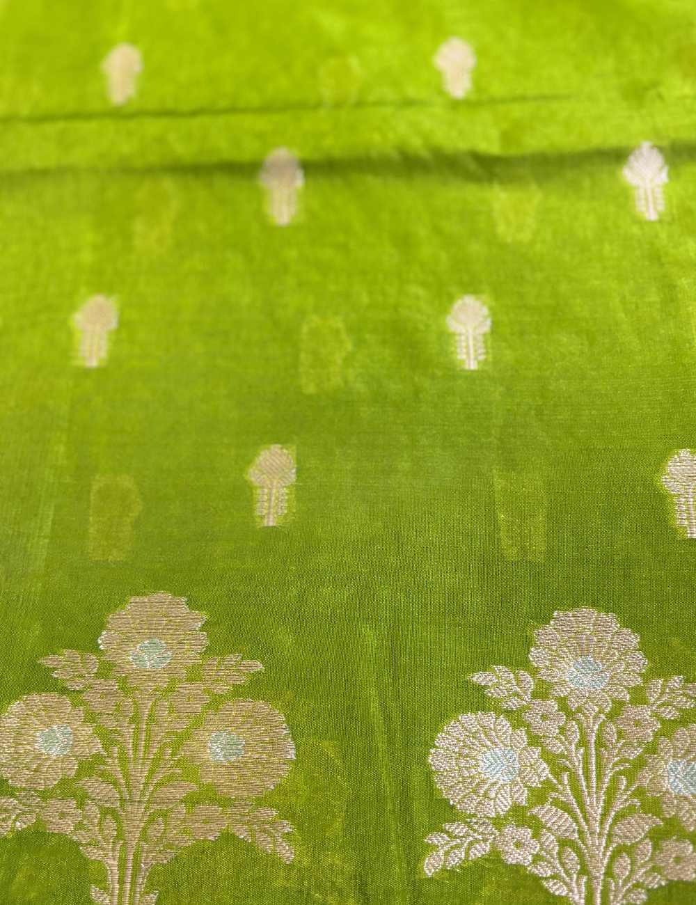Green Viscose Silk Saree